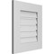 Ekena Millwork Vertical Surface Mount PVC Gable Vent: Functional, w/ 3-1/2"W x 1"P Standard Frame, 18"W x 20"H GVPVE18X2001SF - alternate 2